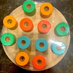 LOVEVERY Wooden Stacking Pegboard (16, 17, 18 mos) excellent used condition